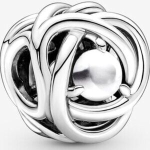 New Pandora Birthstone Eternity Birthday Charm June Circle Bead